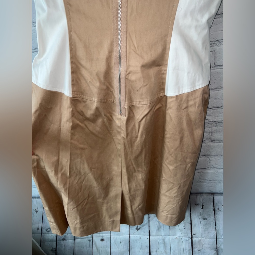 Antonio Melani Tan & White sleeveless dress size 6 - Picture 15 of 16